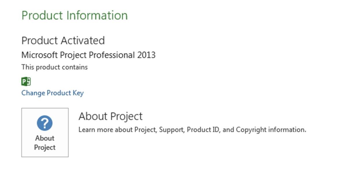 Project Professional 2013 Key